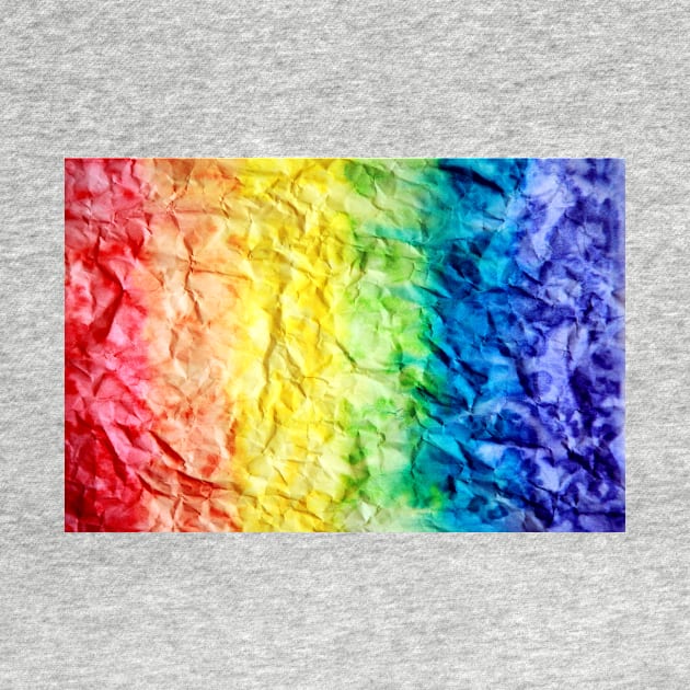 Rainbow design  crumpled effect by djil13